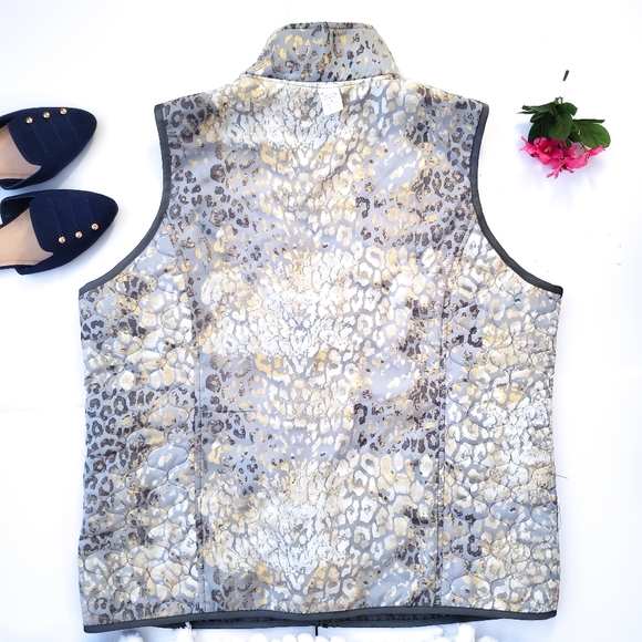 Gray reversible quilted vest - Picture 4 of 8